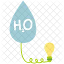 Green electricity from water source  Icon