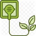 Green Energy Eco Plug Renewable Energy Icon