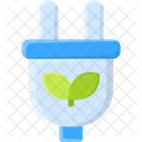 Green Energy Battery Ecology Icon