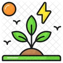 Green Energy Plant Icon