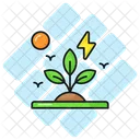 Green Energy Plant Icon