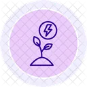 Green Energy Line Icon Icon