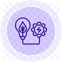 Green Energy Line Icon Icon