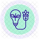 Green Energy Solutions Line Icon Icon