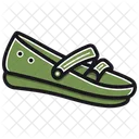 Green Espadrille Flats Women's Shoes  Symbol