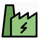 Green Factory Power Plant Energy Icon