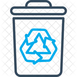 Green garbage  Icon