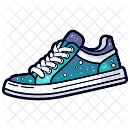 Green Glitter Sneakers  Shoes  Icon