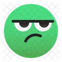 Green grumpy  Icon