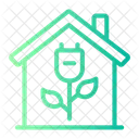 Green House Ecology And Environment Eco House Icon