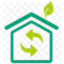 Green House Natural House Ecological House Icon