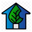 Green House Leaf Icon