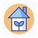 Green House Green Home Eco House Icon