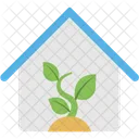 Greenhouse Eco Home Icon