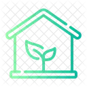 Green House Ecology And Environment Eco House Icon