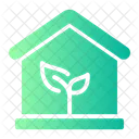 Green House Ecology And Environment Eco House Icon