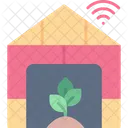 Green House Smart Farm Storehouse Icon