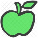 Green Apple Fruit Icon