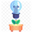 Green Idea Bulb Light Icon