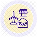 Green Infrastructure Line Icon Icon