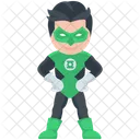 Green Lantern Hero Cartoon Character Icon