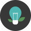 Lightbulb Leaf Innovation Icon