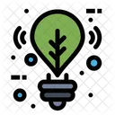 Green Light Eco Light Bulb Icon