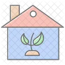 Green Living Lineal Color Icon Icon