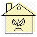 Green Living Color Shadow Thinline Icon 아이콘