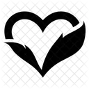 Green Love Love Heart Icon