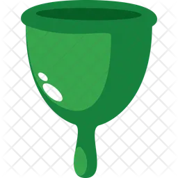 Green Menstrual Cup  Icon