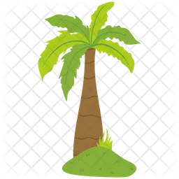 Green palm tree  Icon