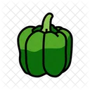 Green Pepper Capsicums Green Icon