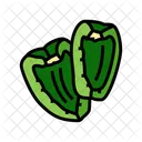 Green Pepper Slice  Icon