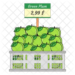 Green Plum  Icon