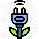 Green Power Ecology And Environment Plug Icon