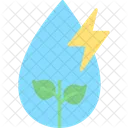 Green Power Drop Green Technology Icon