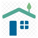 Green Roof Roof House Icon