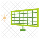 Green solar panel  Icon