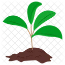 Green Sprout Plant Mud Icon