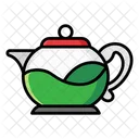 Green Tea Herbal Tea Tea Kettle Icon