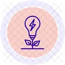 Green Technology Line Icon Icon