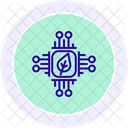 Green Technology Innovation Line Icon Icon