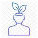 Green Thinking Thinking Mind Icon