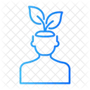Green Thinking Thinking Mind Icon