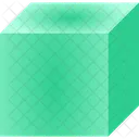Green three dimensional object  Icon