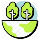 Green Tree Forest Tree Eco Tree Icon