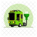 Green truck with power plug  Icon