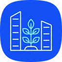 Green Urban Design Blue Icon Icon