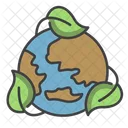 녹색 세계 지구 생태 아이콘